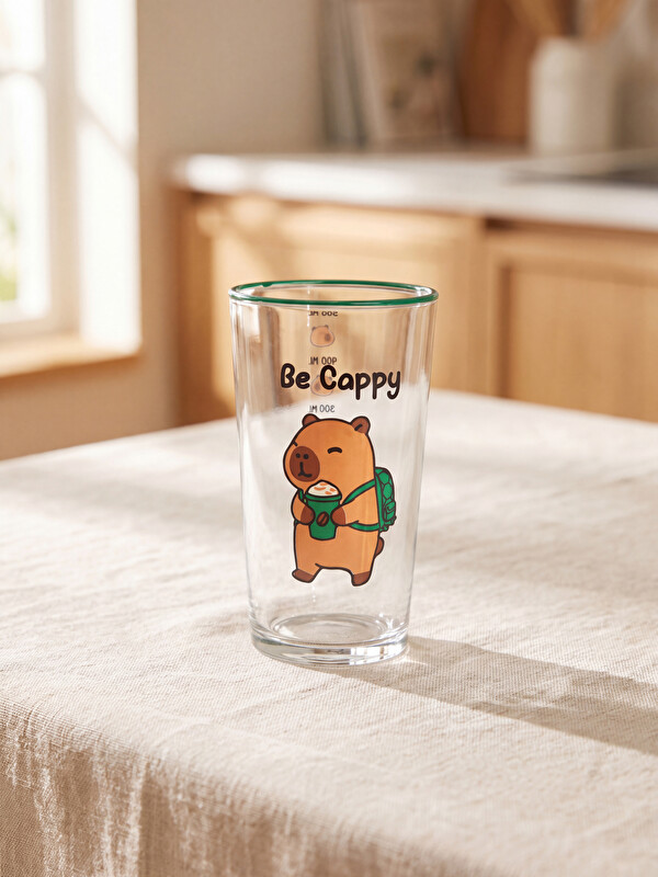 LCW HOME Hayvan Baskılı Cam Bardak 550 ml