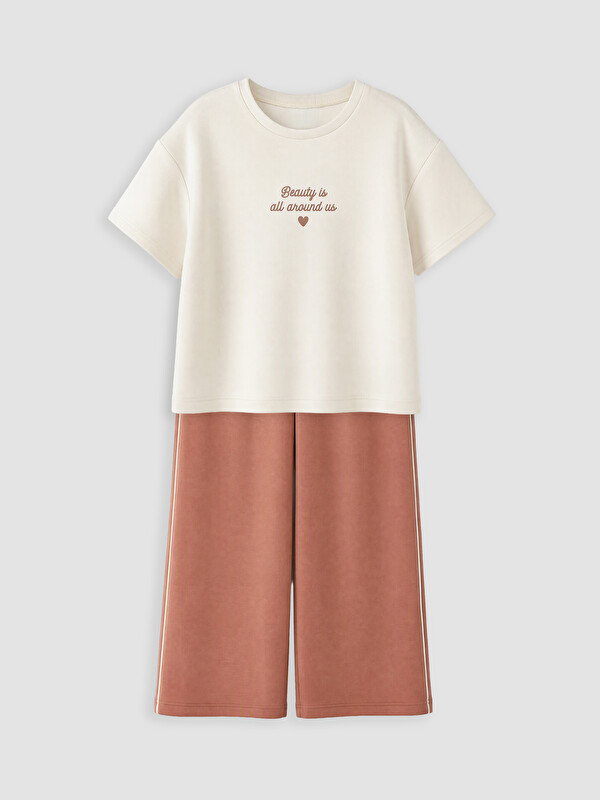 LCW Kids Girl Ecru Set