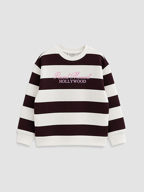 LCW Kids Printed Girls' Thick Sweatshirt