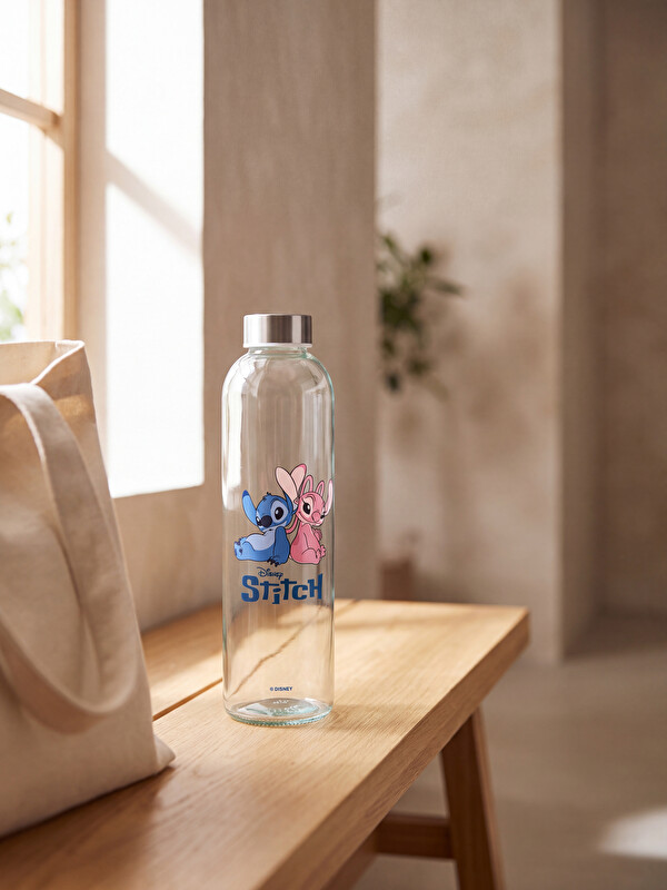 LCW HOME Stitch Baskılı Cam Matara 700 ml