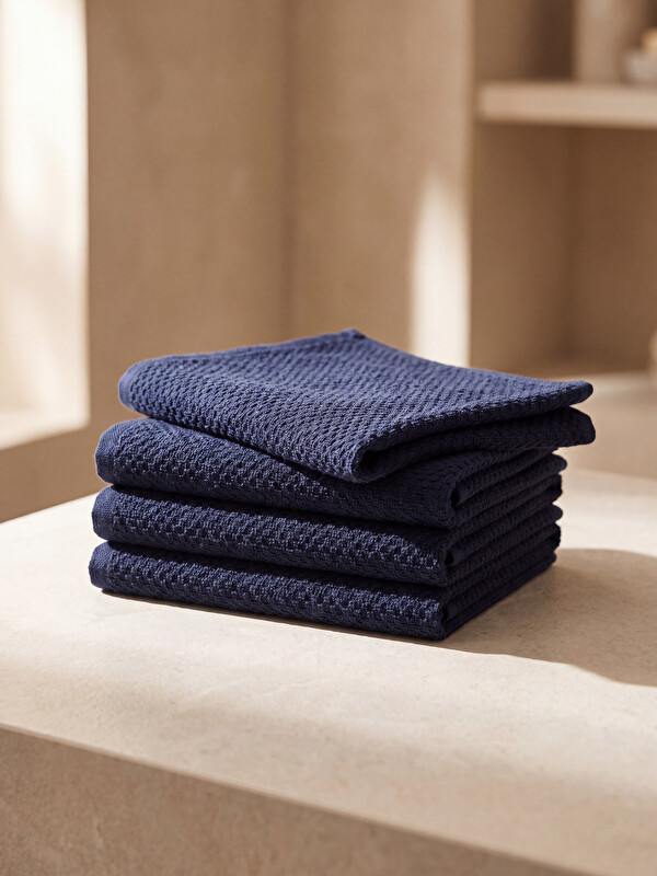 LCW HOME Cotton Hand Towel Set 4-pack 30x30 cm