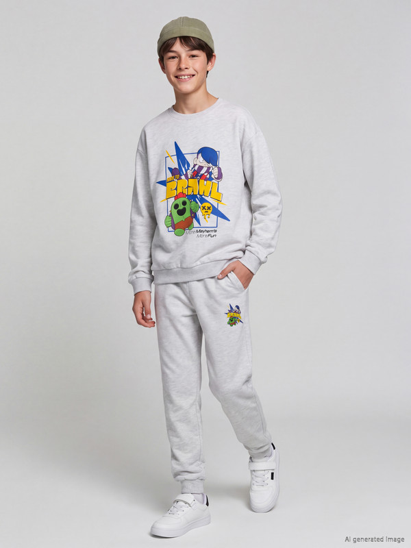 LCW Kids Erkek Çocuk Brawl Stars Jogger Eşofman Altı
