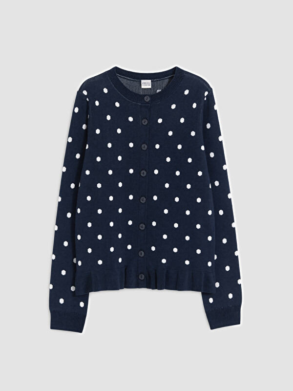 LCW Kids Cardigan Tricotat cu Buline pentru Fete