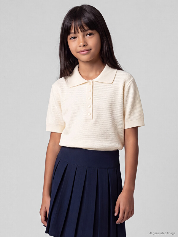 LCW Kids Short Sleeve Girls' Knitwear Sweater