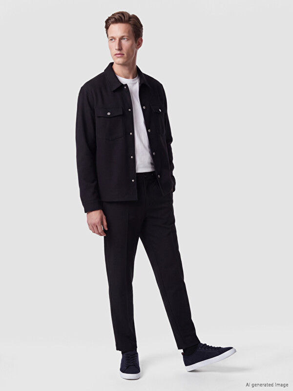 SOUTHBLUE Relax Fit Elastic Waist Men's Pleated Trousers