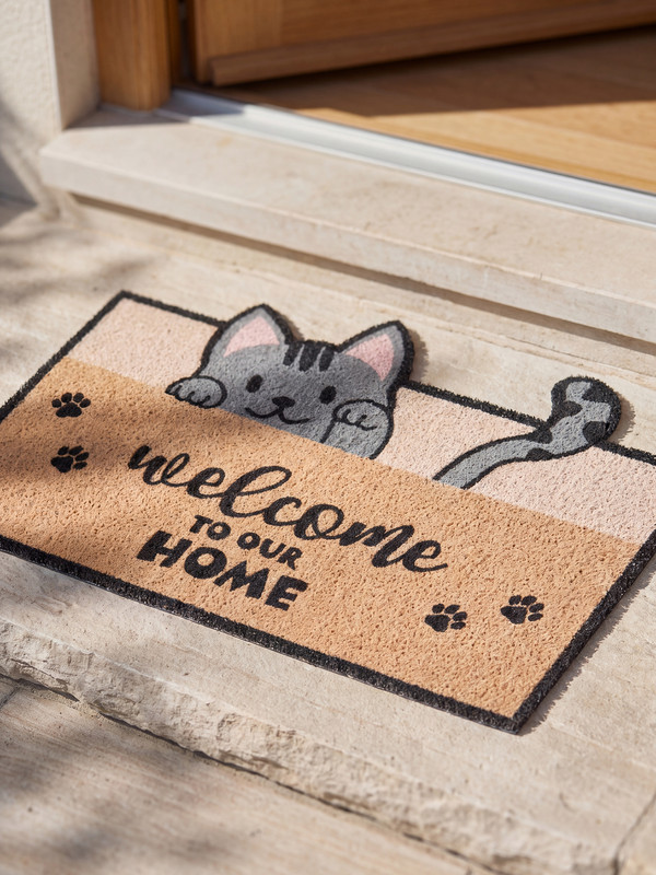 LCW HOME Cat Figured Door Front Mat 40x60 cm