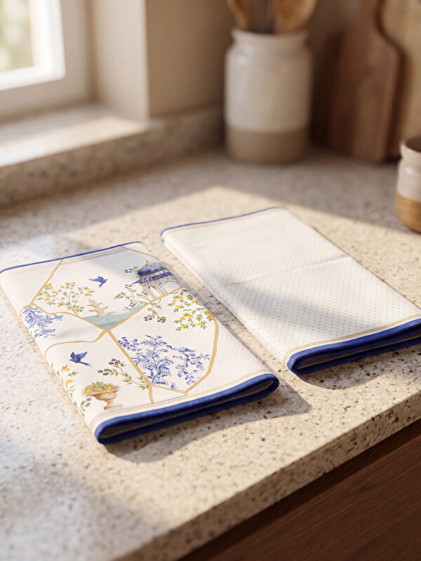 LCW HOME Patterned Tea Towel 2 Pack 40x60 cm