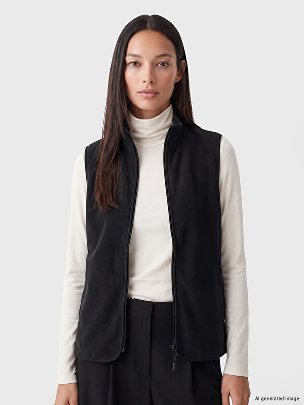LCW EVERYDAY Mock Neck Women's Polar Gilet