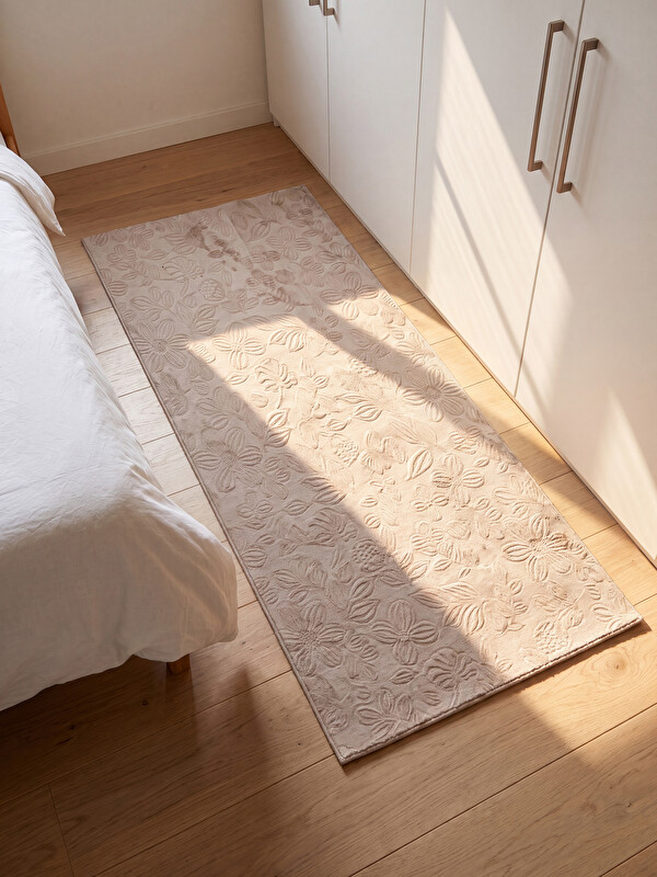 LCW HOME Carpetă cu model embosat texturat cu flori 80x150 cm
