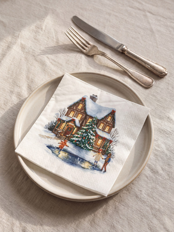 LCW HOME Patterned Paper Napkin 20 Pack