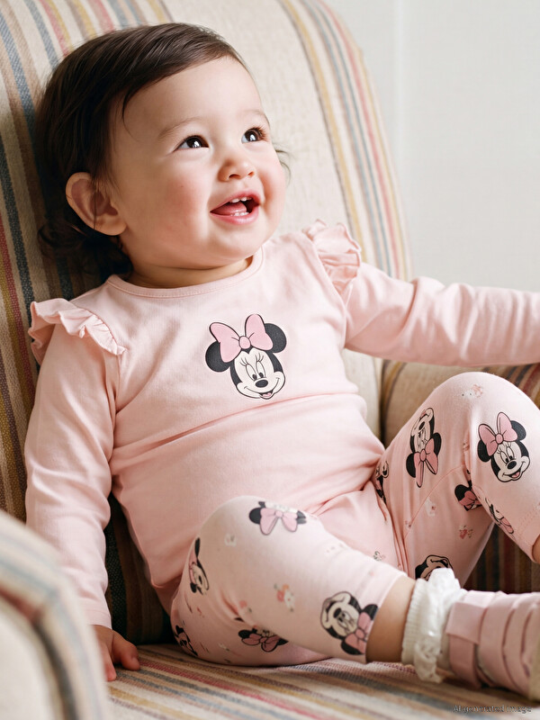 LCW baby Minnie Mouse Printed Baby Girls' Set