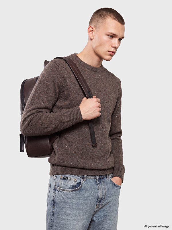 XSIDE Crew Neck Knitwear Sweater پیاوان