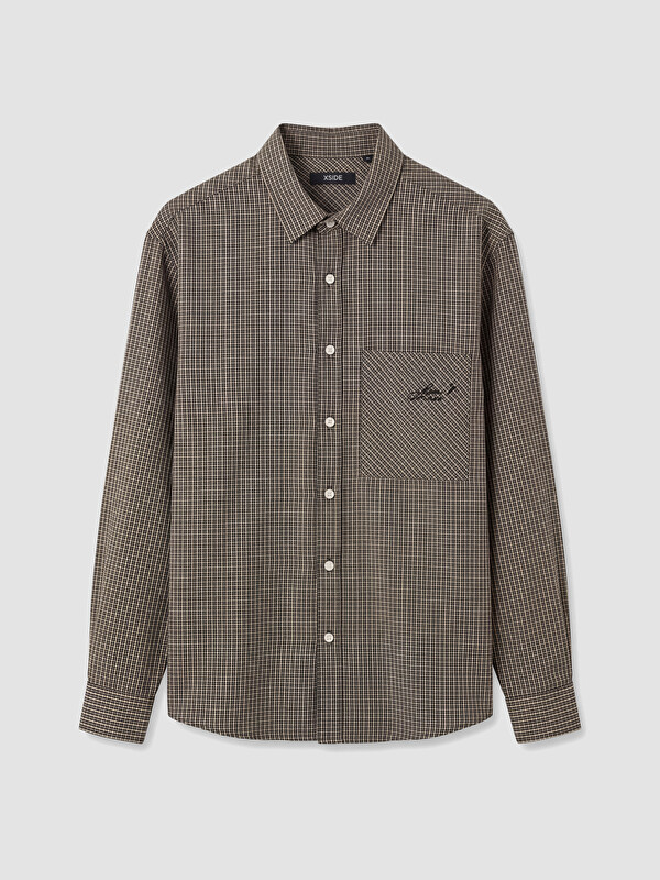 XSIDE Man Brown Shirt