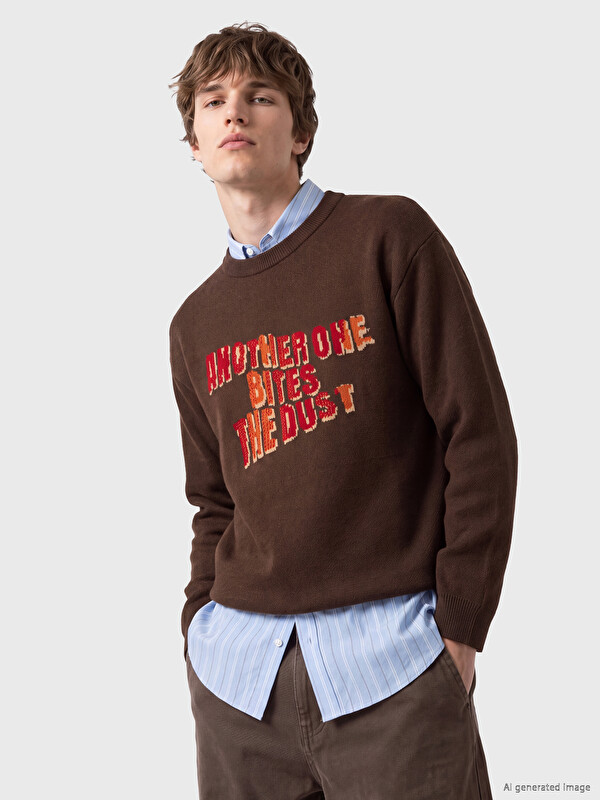 XSIDE Printed Men's Knitwear Sweater