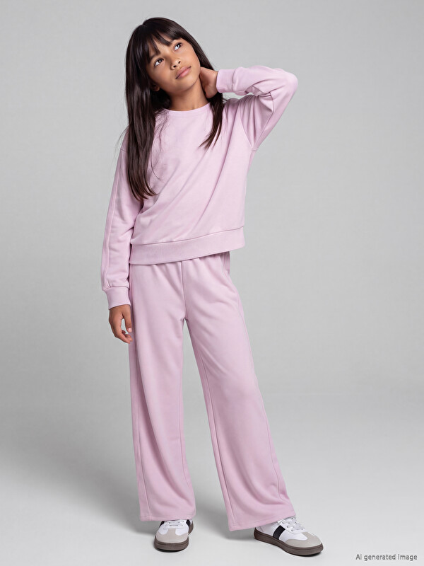 LCW Kids Kız Çocuk Soft Touch Eşofman Takım