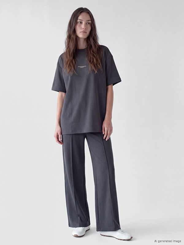 LCW Modest Wide Leg Women's Sweatpants
