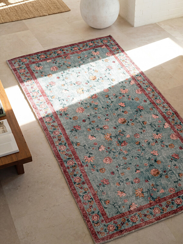 LCW HOME Flower Patterned Carpet 80x150 cm