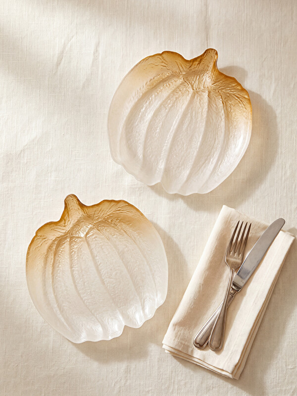 LCW HOME Pumpkin Formed 2-pack Bowl Set 17 cm