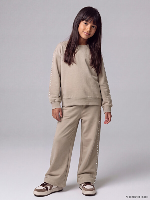 LCW Kids Girl Beige Set