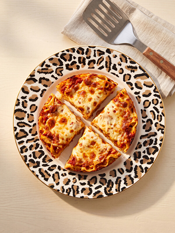 LCW HOME Leopard Patterned Porcelain Serving Plate