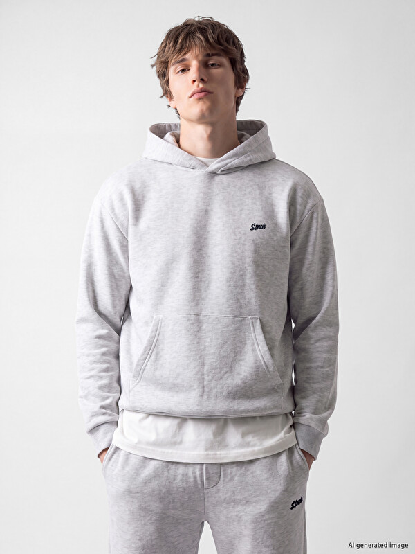 XSIDE Hooded Embroidered Men's Hoodie