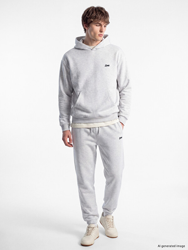 XSIDE Pantallona sportive jogger me prerje të rregullt për burra