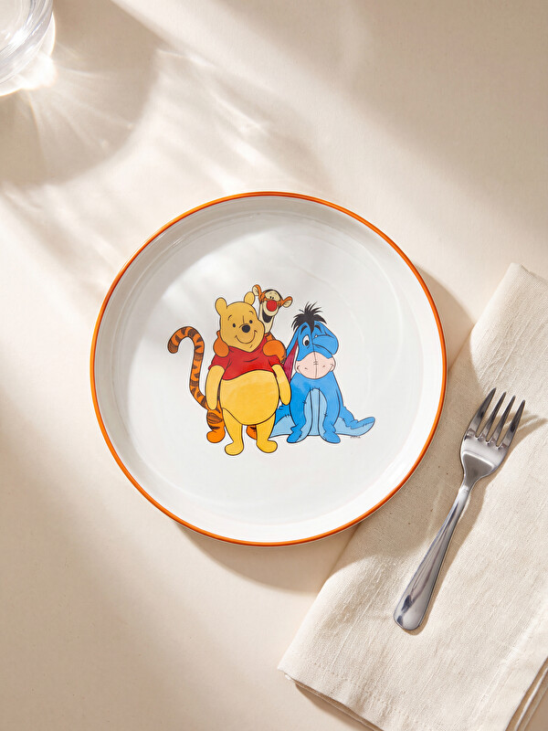 LCW HOME Winnie the Pooh Baskılı Porselen Tabak 22 cm