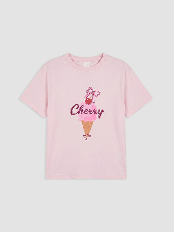 LCW Kids Baskılı Kız Çocuk Pijama Üst