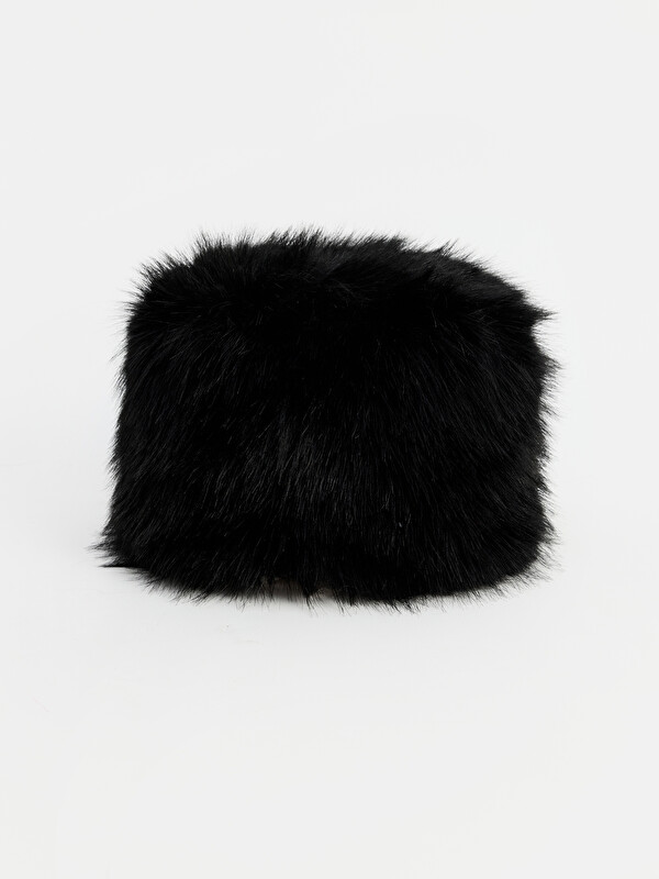 LCW ACCESSORIES Пухкава шапка тип кофа от изкуствена кожа за жени