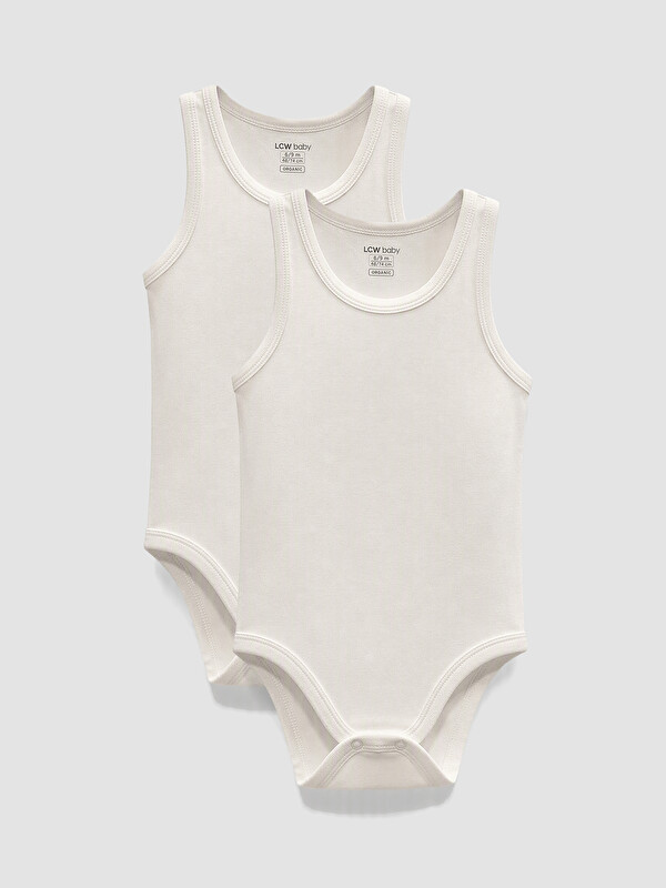 LCW baby Baby Boy White Bodysuit