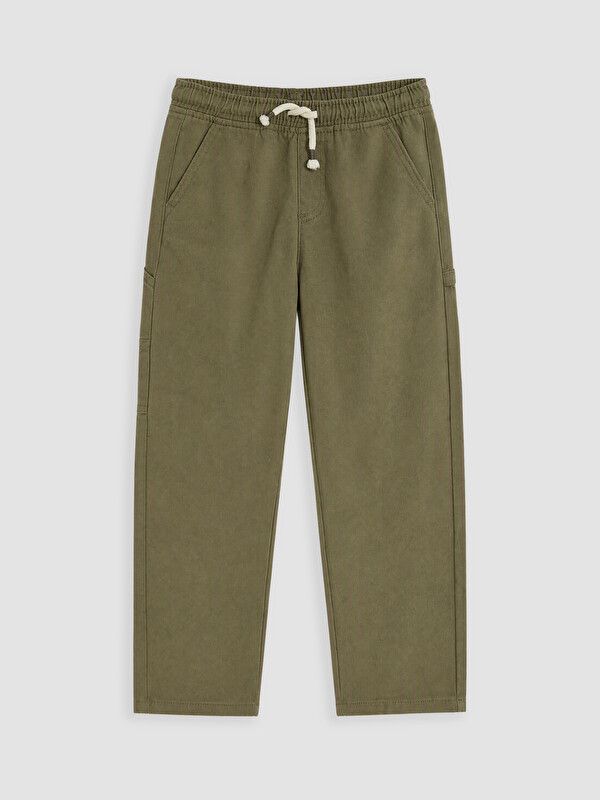 LCW Kids Elastic Waist Boys' Gabardine Trousers