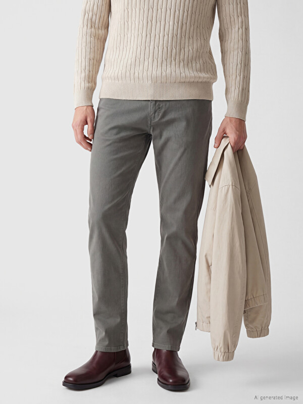 SOUTHBLUE Regular Fit Keten Karışımlı Erkek Pantolon