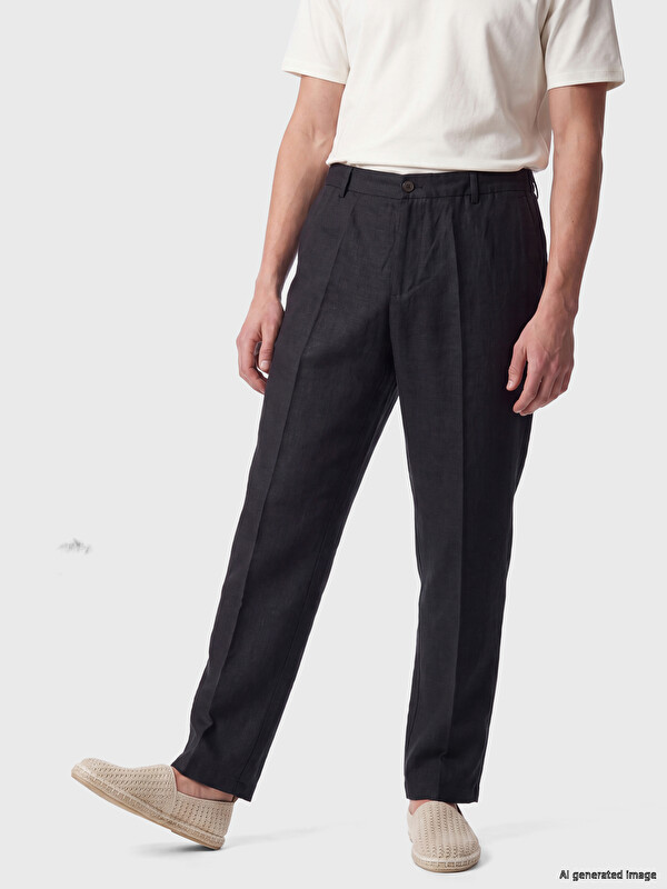 SOUTHBLUE Regular Fit %100 Keten Erkek Pantolon