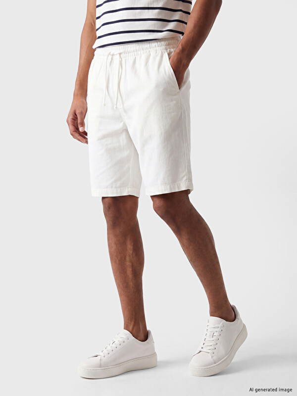 LCW Vision Regular Fit Linen-Look Men's Shorts