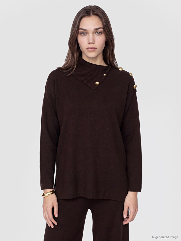 LCW Modest Turtleneck Women's Knitwear Sweater