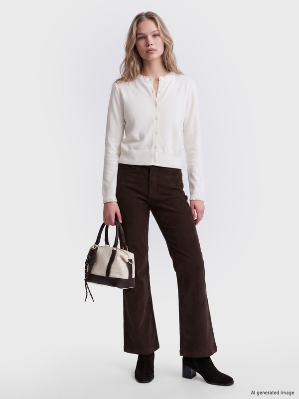 LCW Vision Flare Women's Velvet Trousers