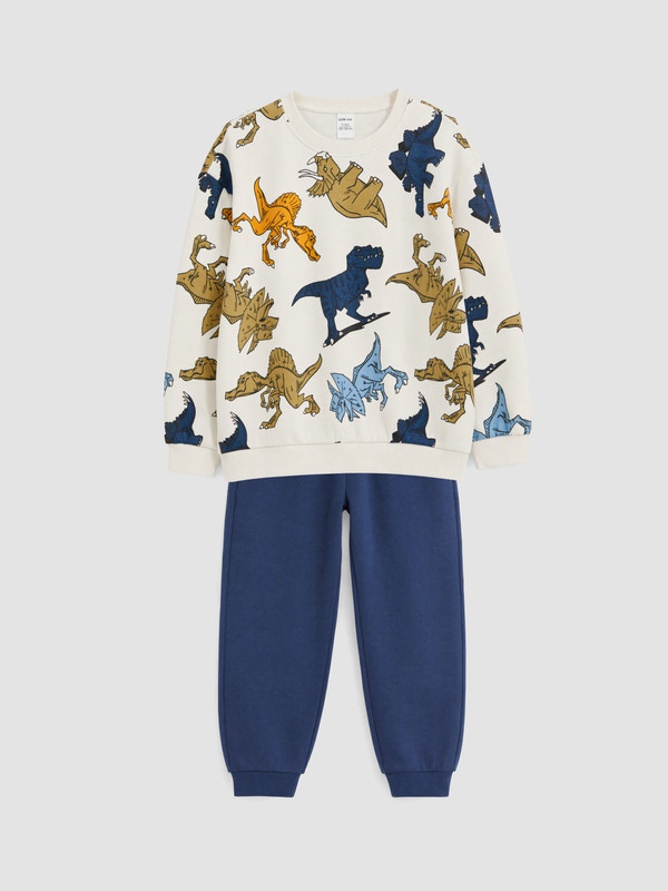 LCW Kids Dinosaur Printed Boys' Thick Set