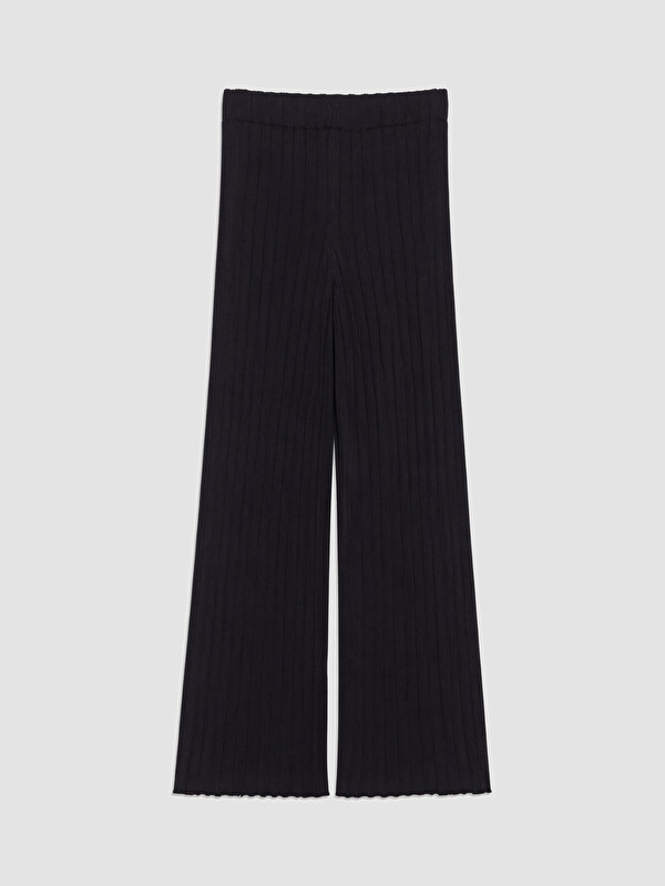 LCW Modest Beli Lastikli Fitilli Kadın Triko Pantolon