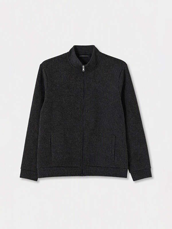 LCWAIKIKI Classic Mock Neck Men's Zip-Up Sweatshirt