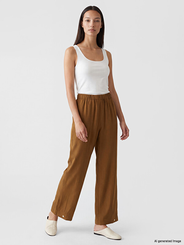LCWAIKIKI Classic Pantaloni Verde Femeie