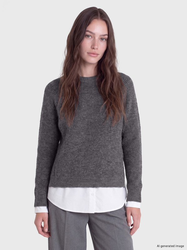 LCW Modest Woman Anthracite Tunic