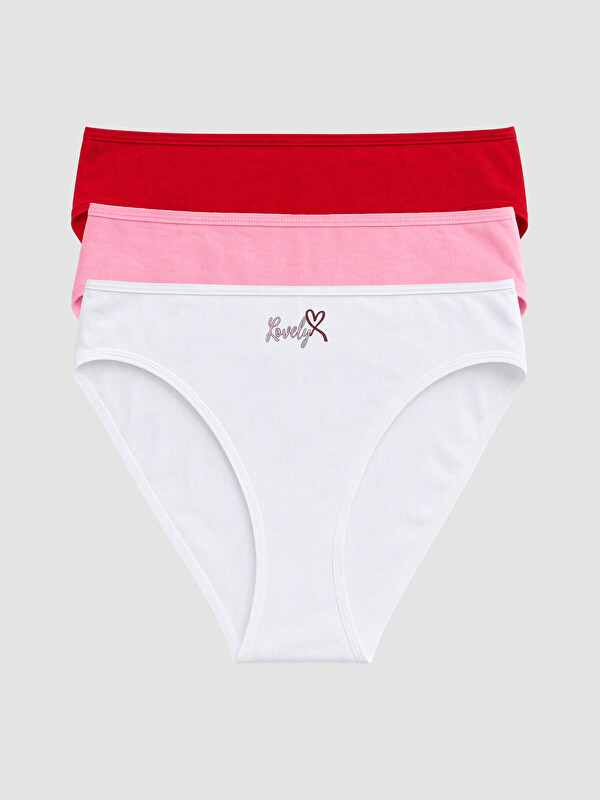 LC WAIKIKI Baskılı Bikini Külot 3'lü