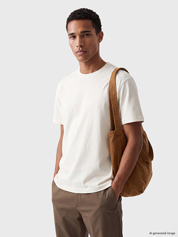 LCW Vision Чоловіча футболка з круглим вирізом горловини
