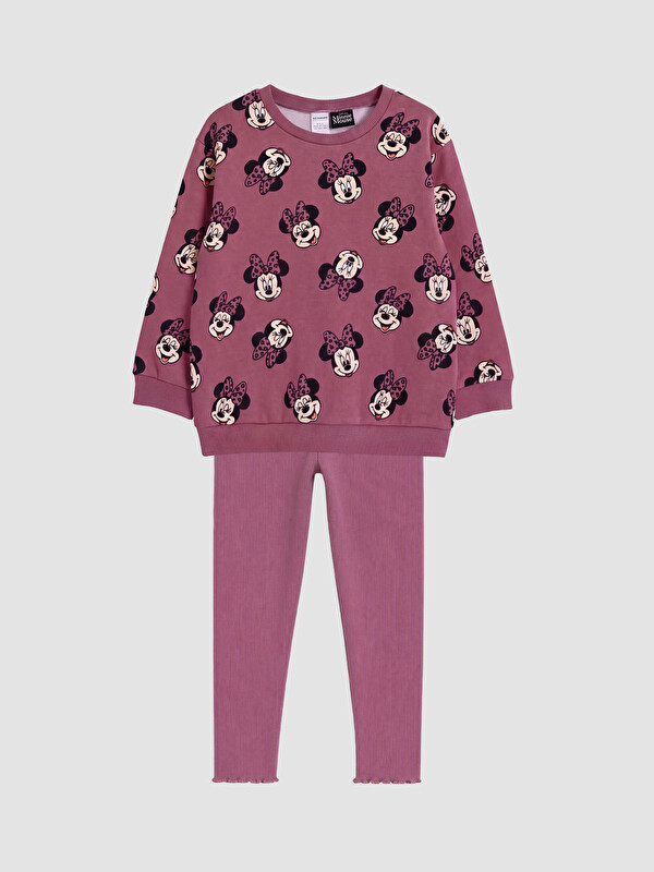 LC WAIKIKI Minnie Mouse Baskılı Kız Çocuk Takım