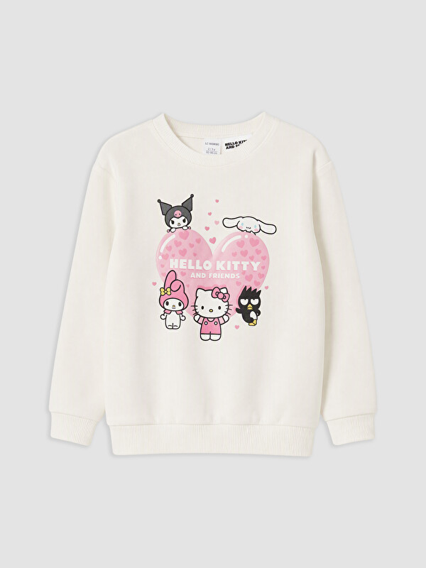 LC WAIKIKI Hello Kitty Baskılı Kız Çocuk Sweatshirt