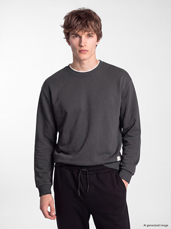 XSIDE Crew Neck Men's Thick Sweatshirt