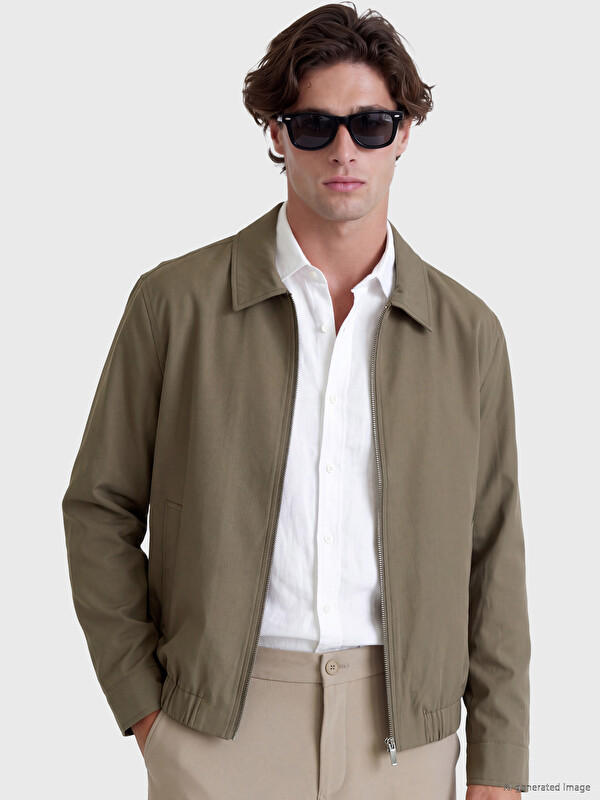 LCW Vision Standard Fit Shirt Collar Men's Coat