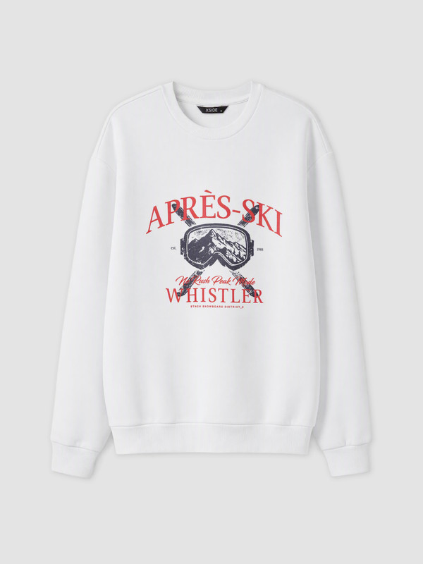 XSIDE Man White Sweatshirt