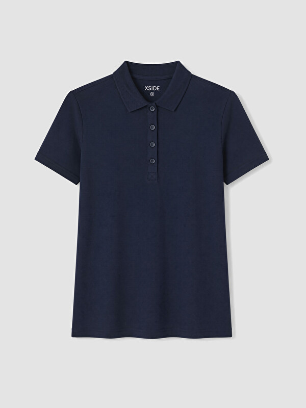XSIDE Polo Yaka Pike Kadın Tişört