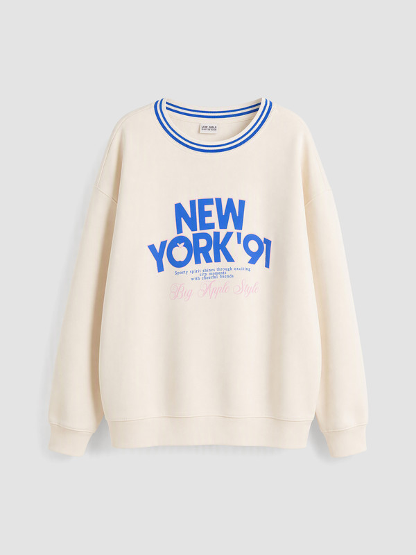 LCW Kids Printed Girls' Thick Sweatshirt